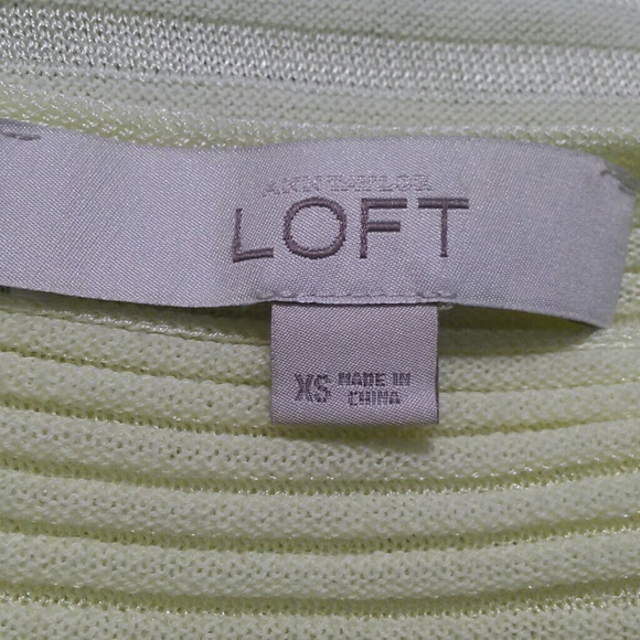 LOFT • Yellow Pastel Sweater / size (XS) - Picture 5 of 6